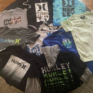 Lot of 9 Boys Hurley shirts